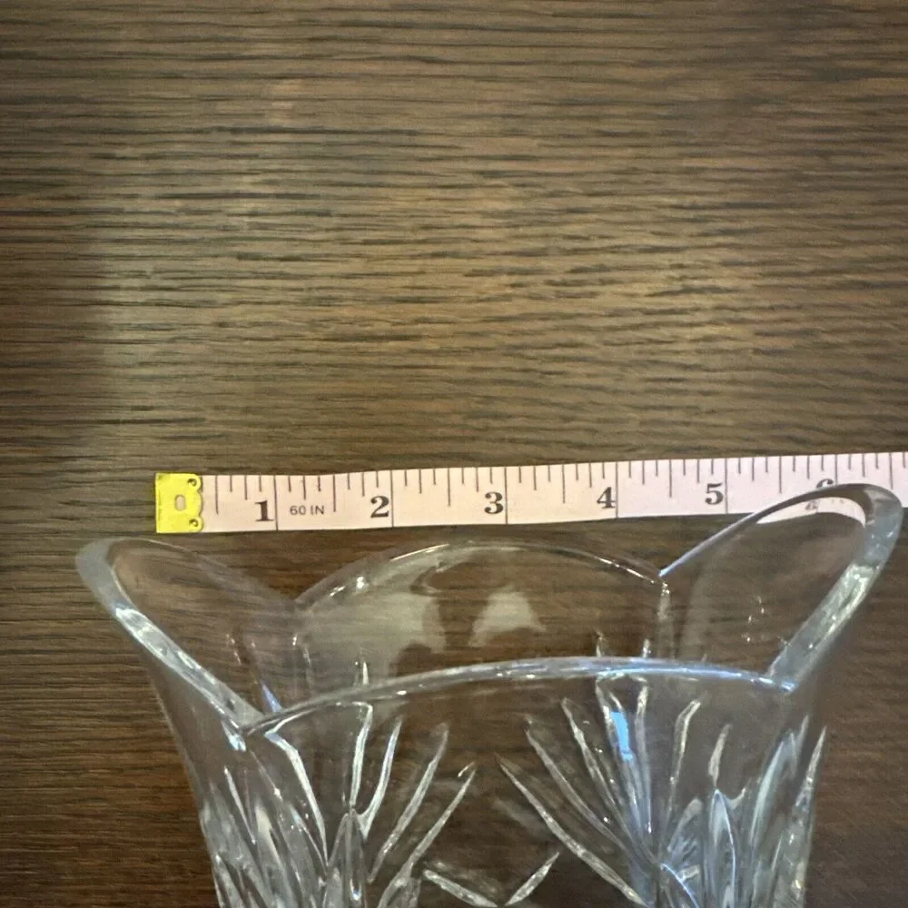 Vintage 1990's Noritake Hampton Hall Collection Crystal Vase 7